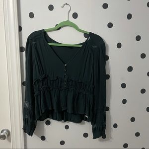 Dark green American eagle medium top